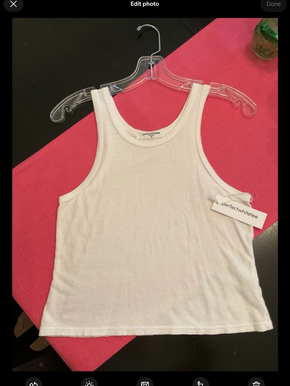 perfectwhitetee White Women's Ribbed Tank Top
